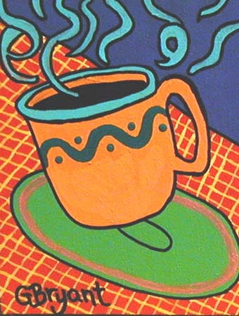 Coffee In Orange Cup