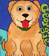 Georgie (acrylic on wood 12 x 14 in) $60